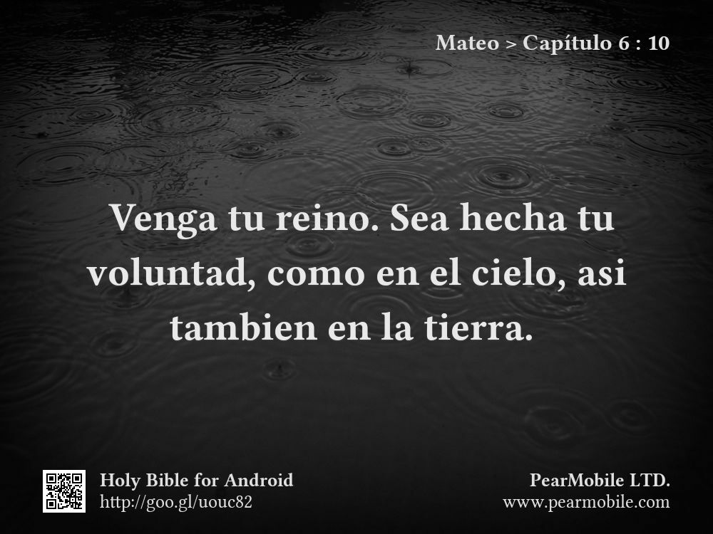 Mateo, Capítulo 6:10
